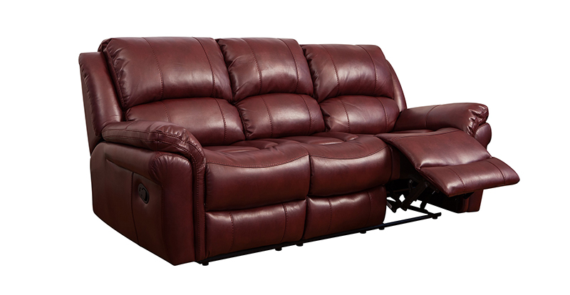 Sofá reclinable de cuero funcional balancín de muebles de estilo americano moderno